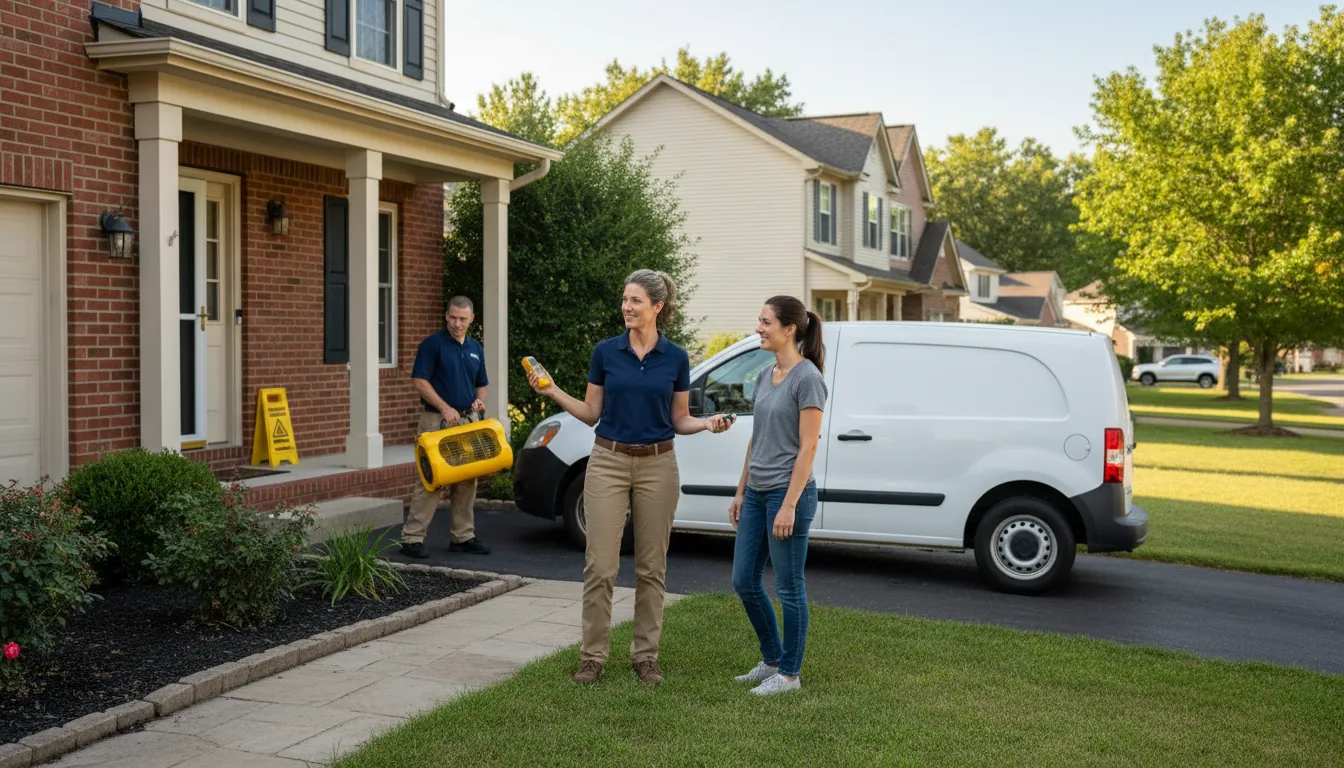 Water restoration image for Home Water Damage Repair in Diana, TX